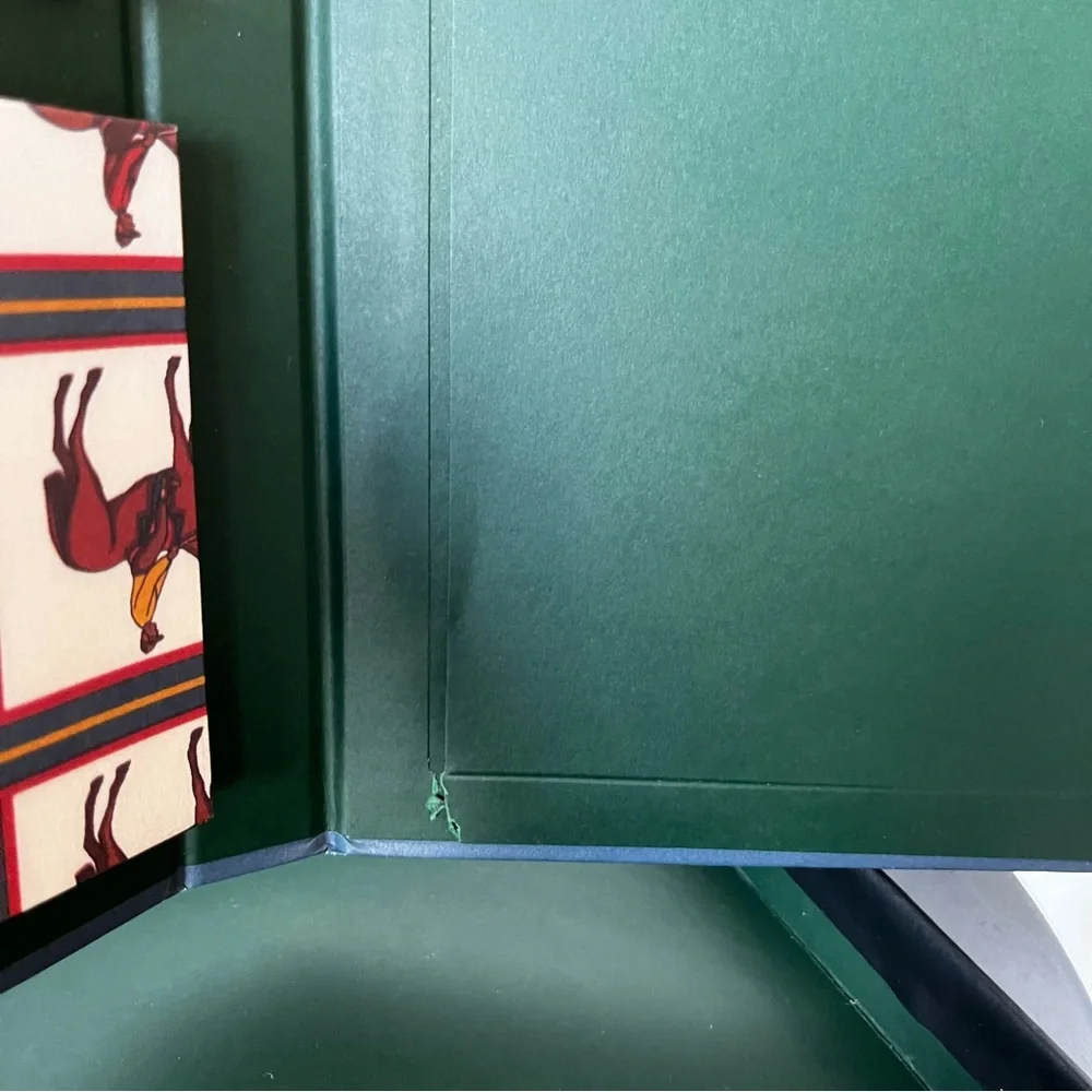 Gucci Boxed Stationery Hardcover Notebook 9 Cards 9 Envelopes Horse Equestrian